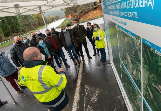 Comezan as obras de mellora da estrada de Ortigueira